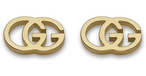 gucci gold double g earrings|gucci double g stud earrings.